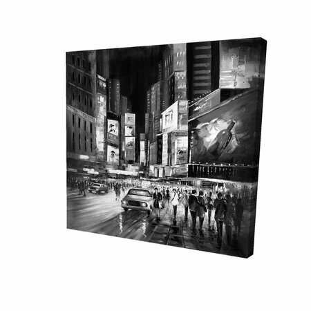 FONDO 32 x 32 in. Times Square Monochrome-Print on Canvas FO2790822